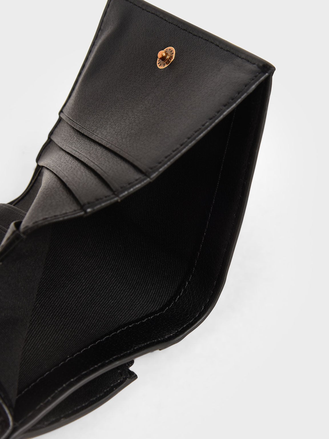 Daisy Bi-Fold Small Wallet - Black | CHARLES & KEITH