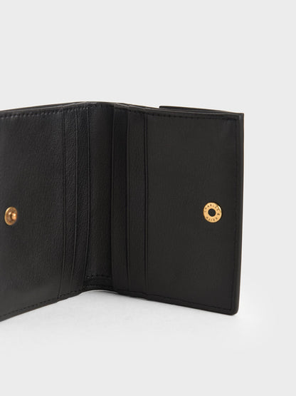 Daisy Bi-Fold Small Wallet - Black | CHARLES & KEITH