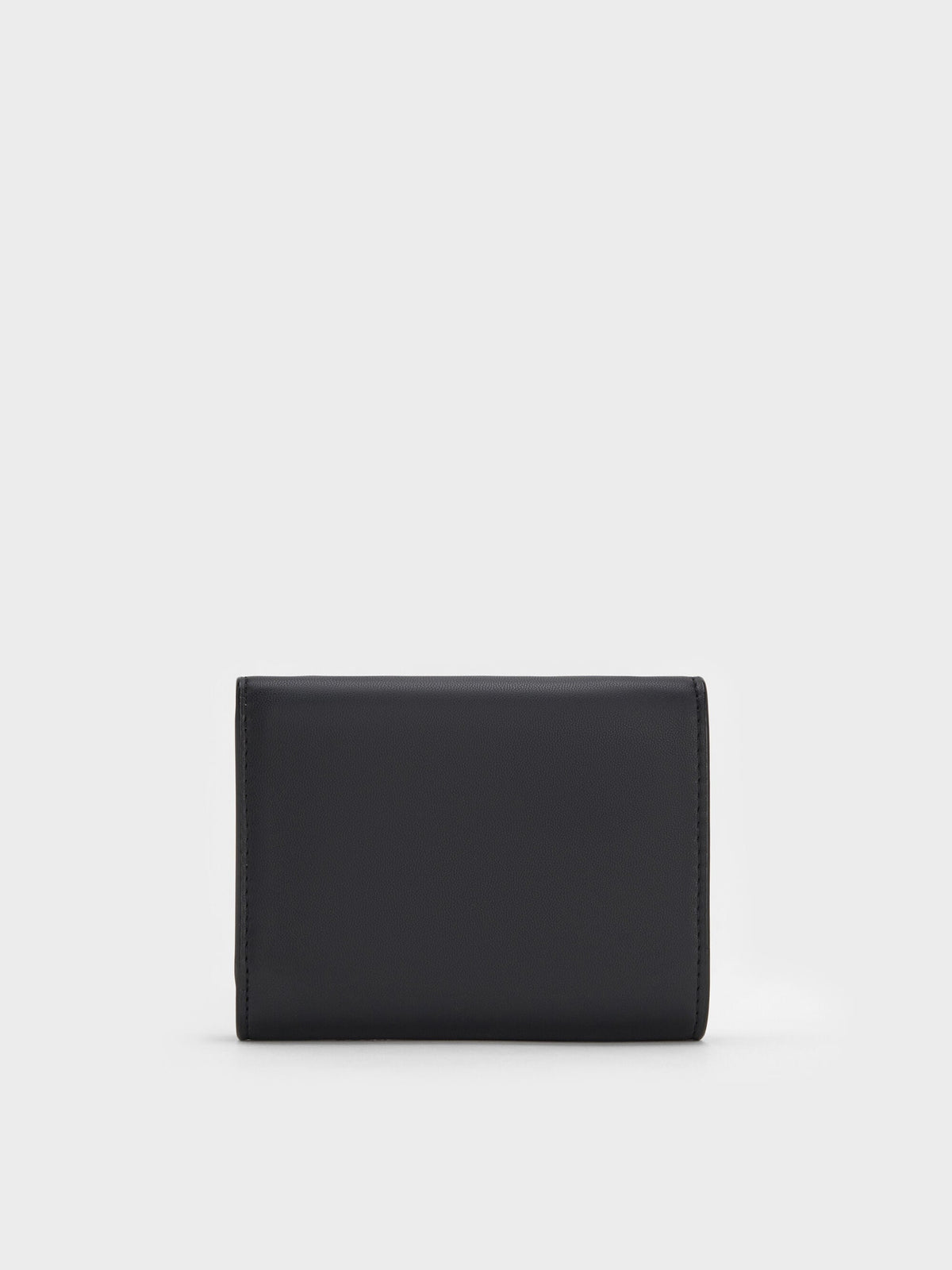 Edna Turn-Lock Knotted-Strap Wallet - Black | CHARLES & KEITH