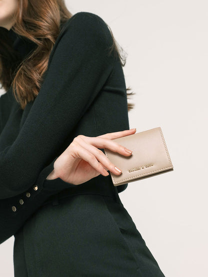 Daisy Bi-Fold Small Wallet - Sand | CHARLES & KEITH
