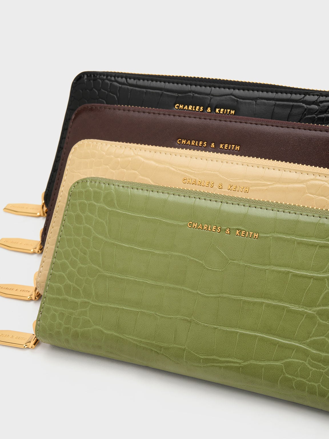 Dulcie Zip-Around Long Wallet - Brown | CHARLES & KEITH