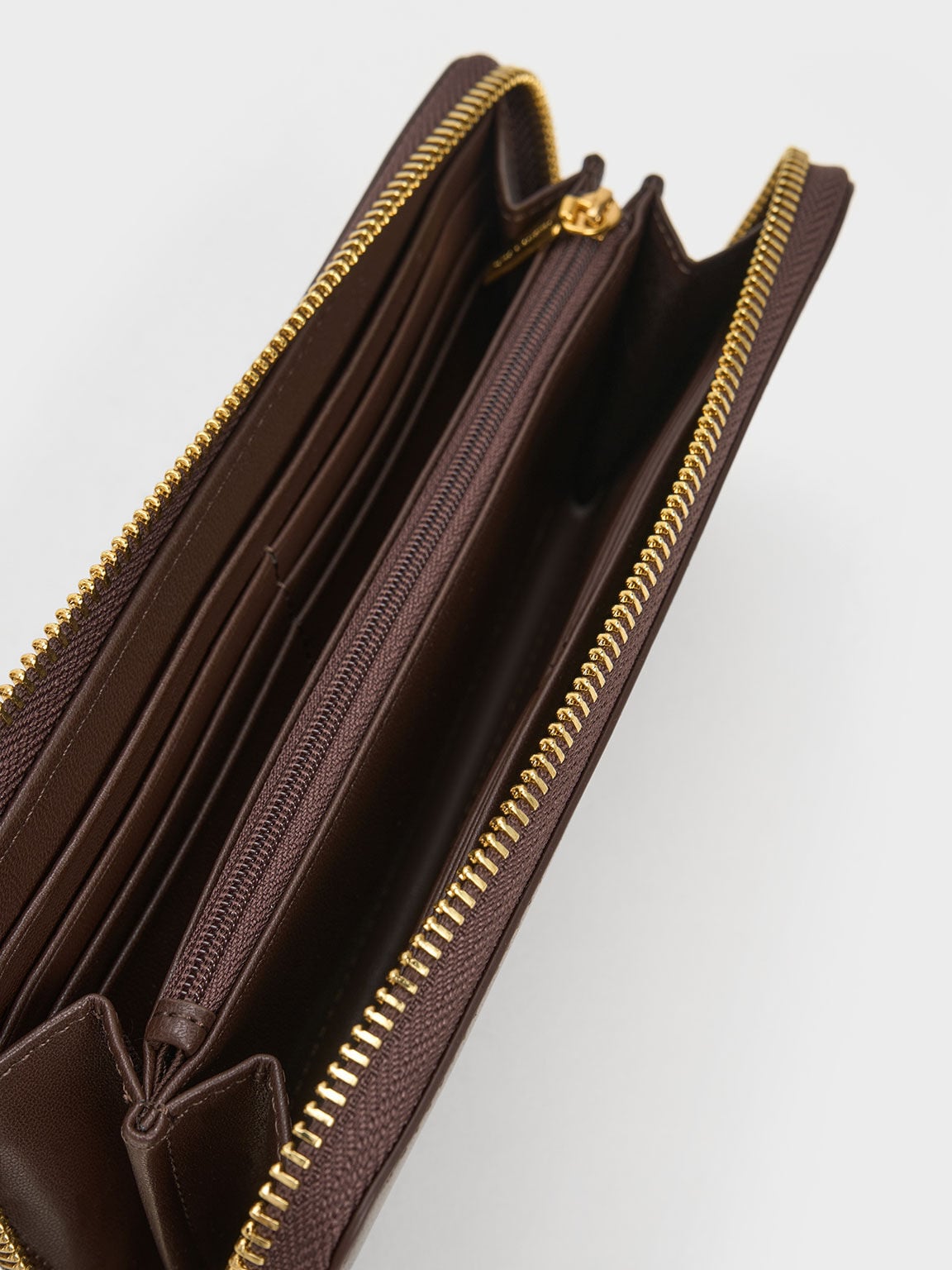 Dulcie Zip-Around Long Wallet - Brown | CHARLES & KEITH