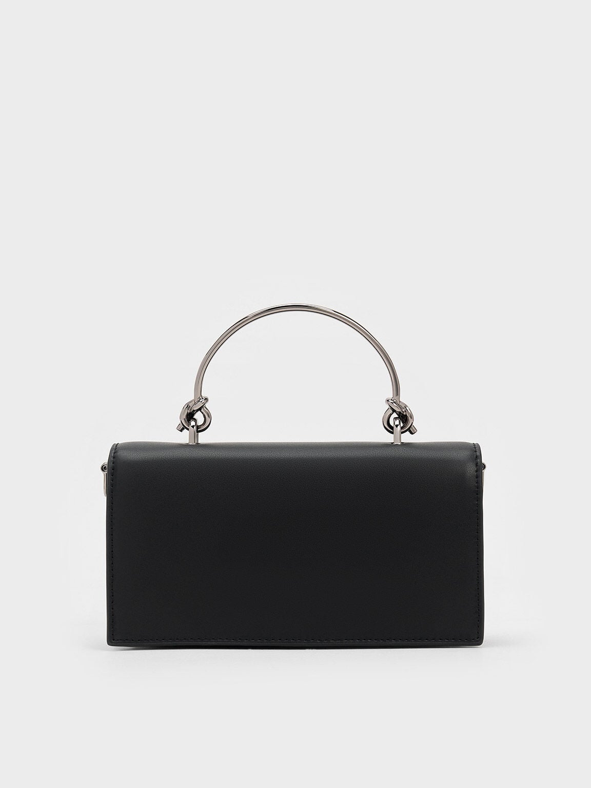 Kristine Sculptural-Handle Long Wallet - Noir | CHARLES & KEITH