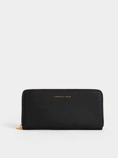 Dulcie Zip-Around Long Wallet - Black | CHARLES & KEITH
