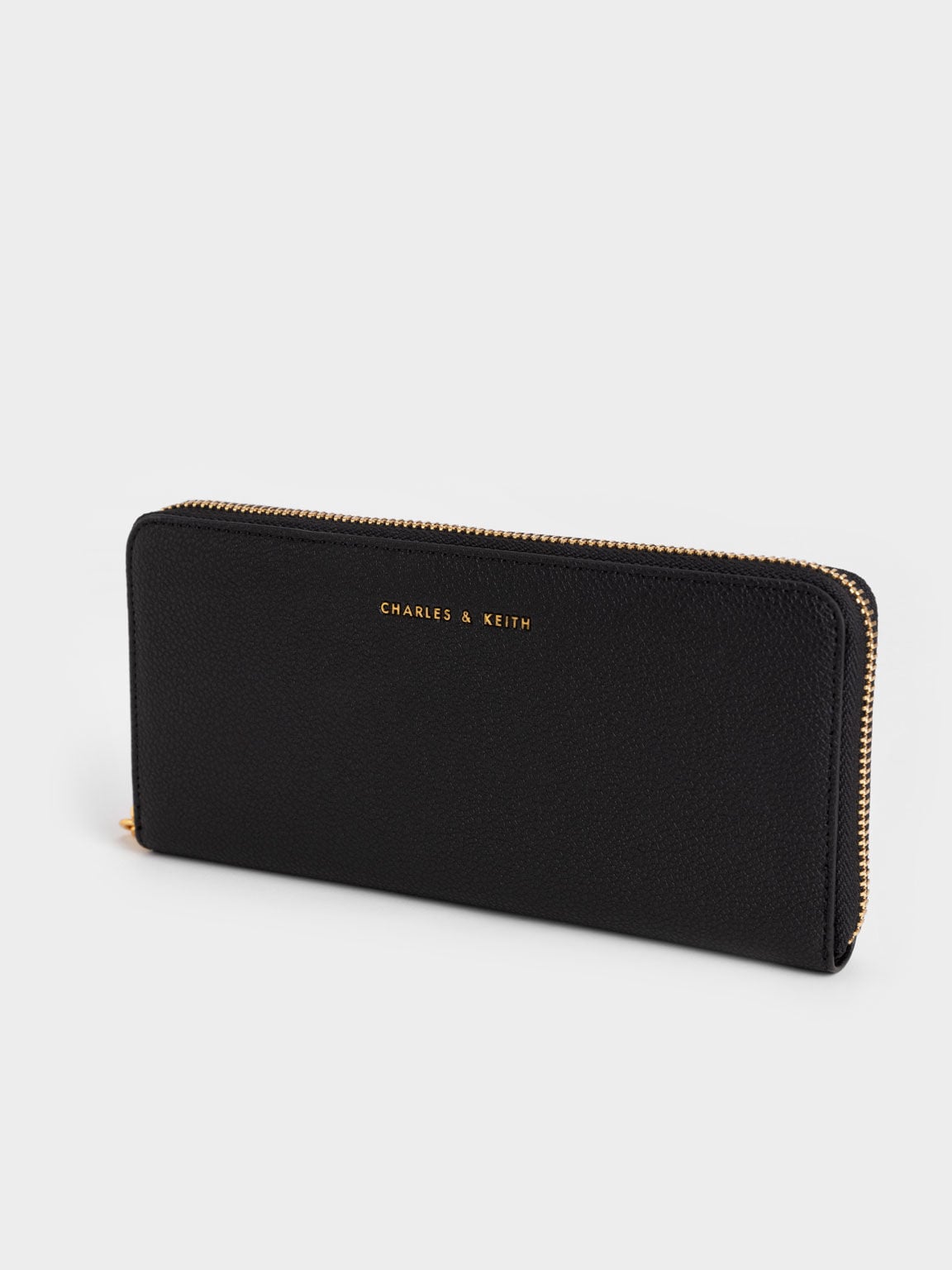Dulcie Zip-Around Long Wallet - Black | CHARLES & KEITH
