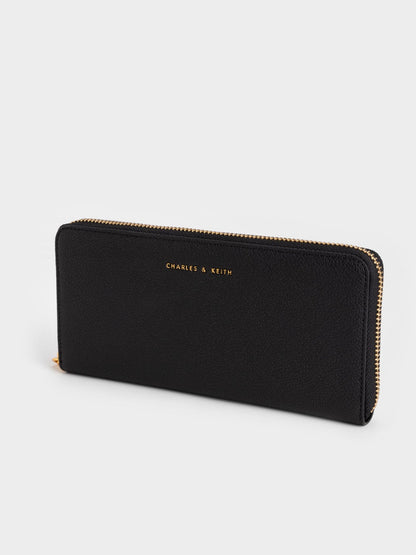 Dulcie Zip-Around Long Wallet - Black | CHARLES & KEITH