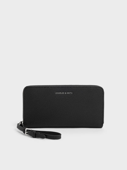 Chance Zip-Around Long Wallet - Noir | CHARLES & KEITH