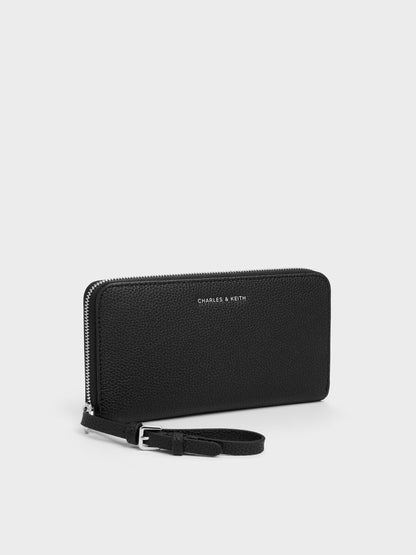 Chance Zip-Around Long Wallet - Noir | CHARLES & KEITH