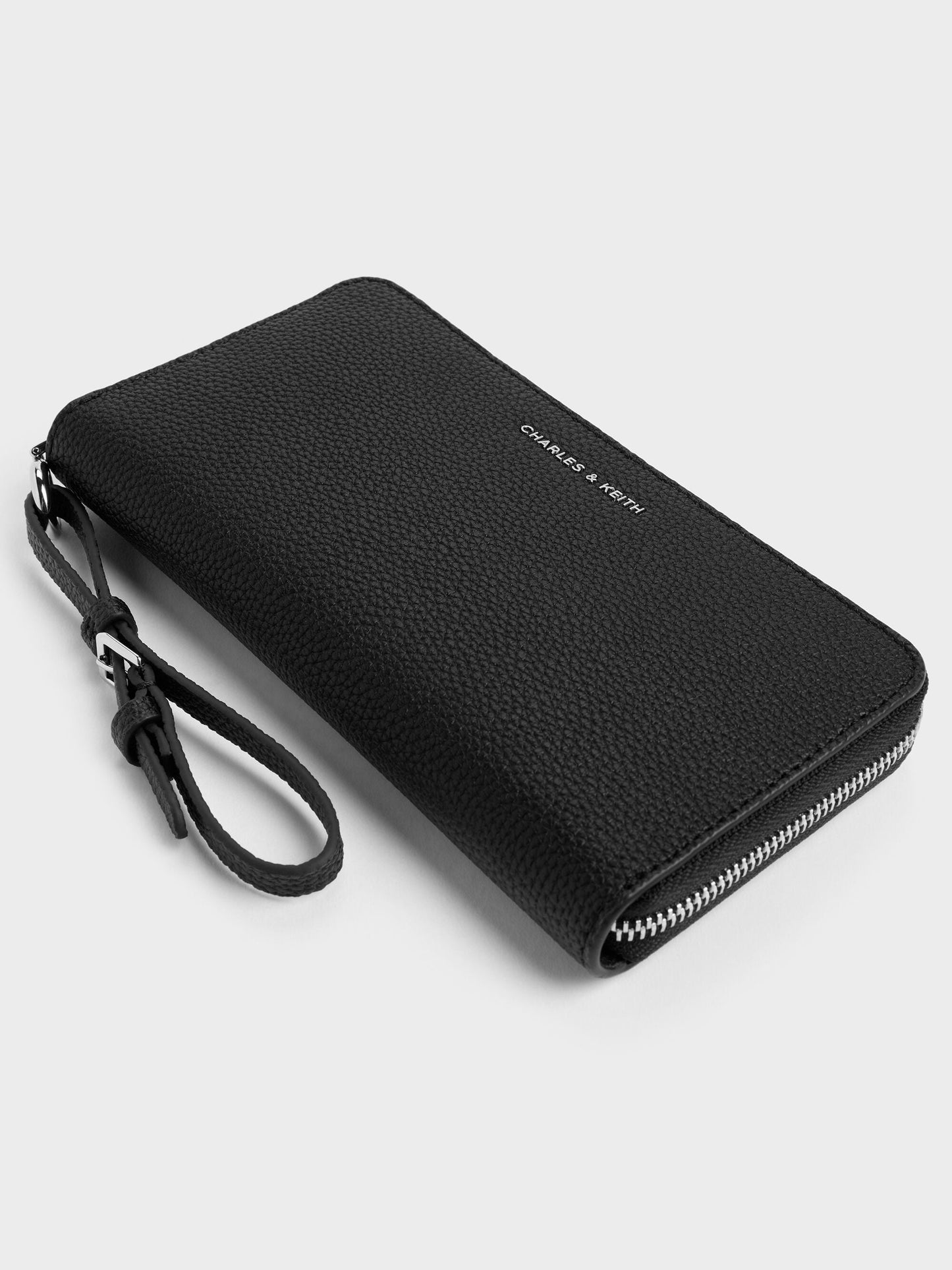 Chance Zip-Around Long Wallet - Noir | CHARLES & KEITH
