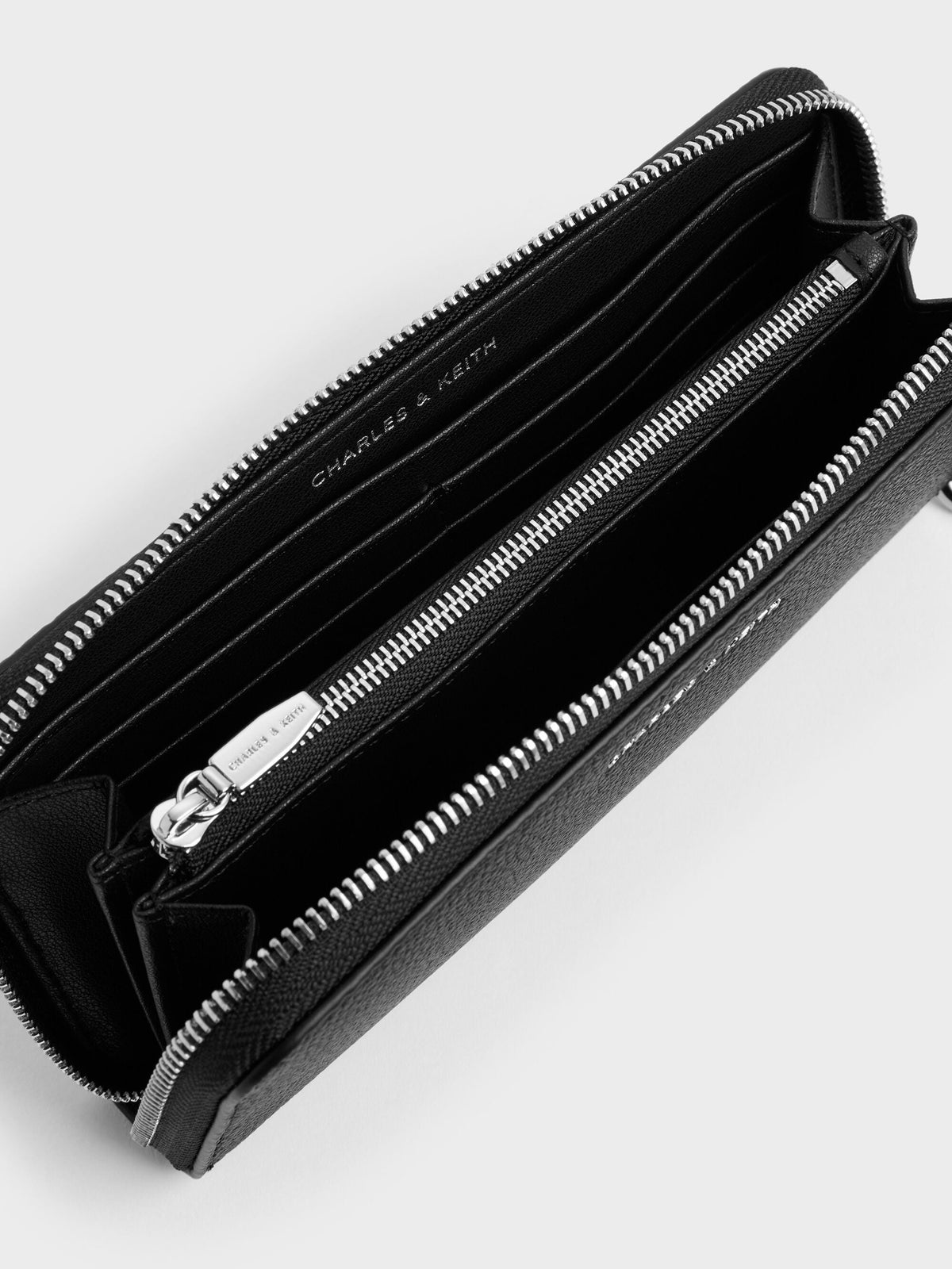 Chance Zip-Around Long Wallet - Noir | CHARLES & KEITH