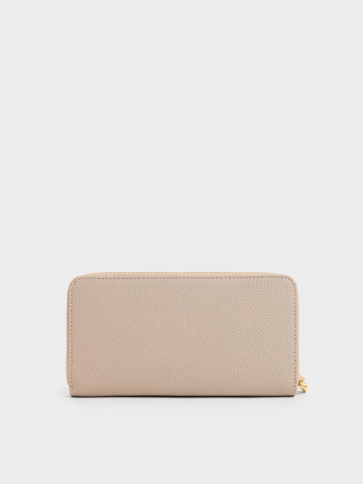 Chance Zip-Around Long Wallet - Taupe | CHARLES & KEITH