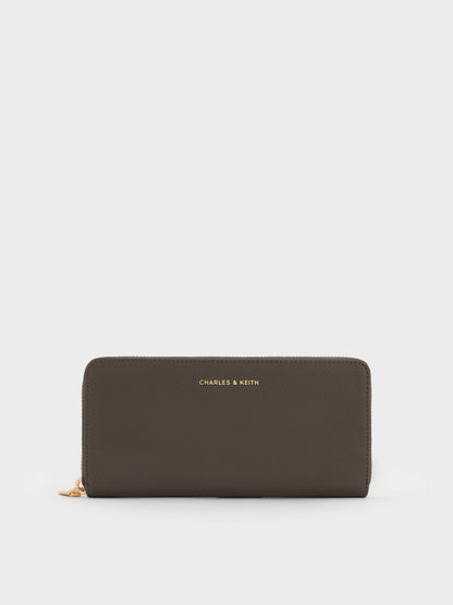 Dulcie Zip-Around Long Wallet - Dark Moss | CHARLES & KEITH