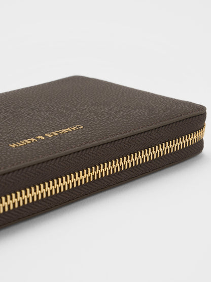 Dulcie Zip-Around Long Wallet - Dark Moss | CHARLES & KEITH