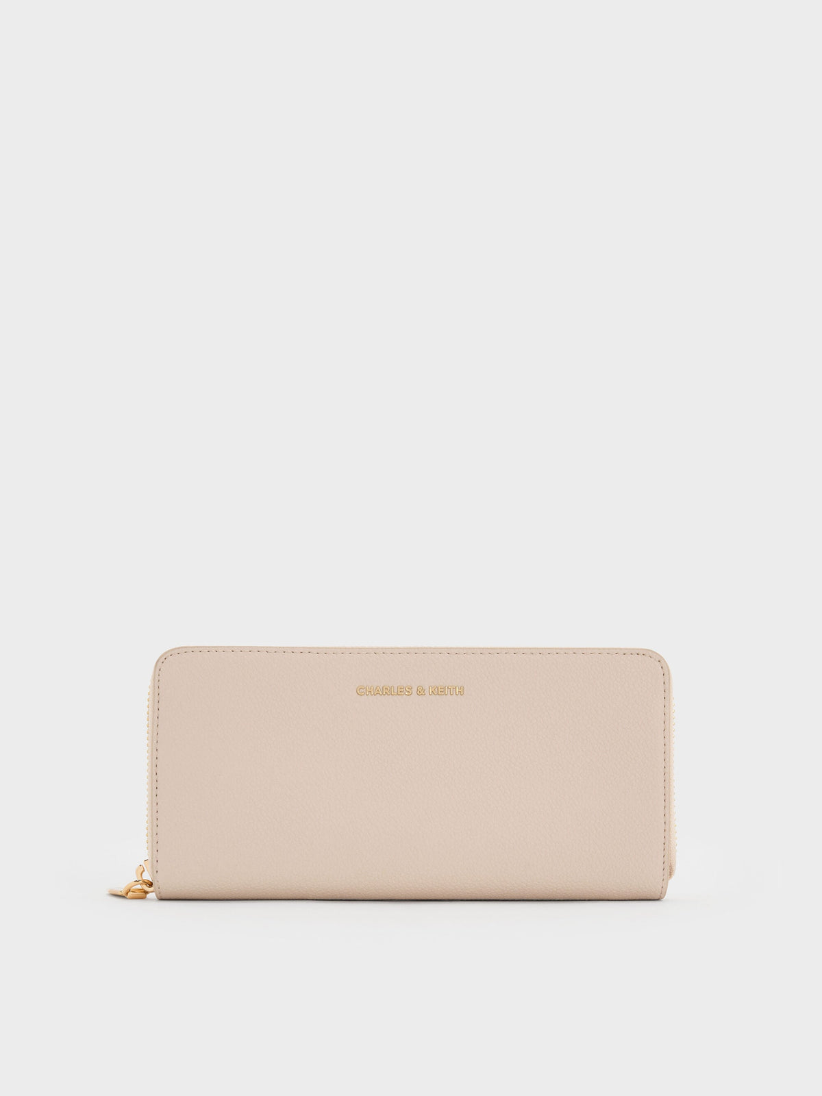 Dulcie Zip-Around Long Wallet - Oat | CHARLES & KEITH
