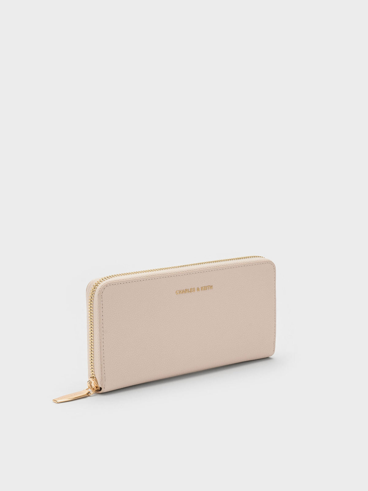 Dulcie Zip-Around Long Wallet - Oat | CHARLES & KEITH