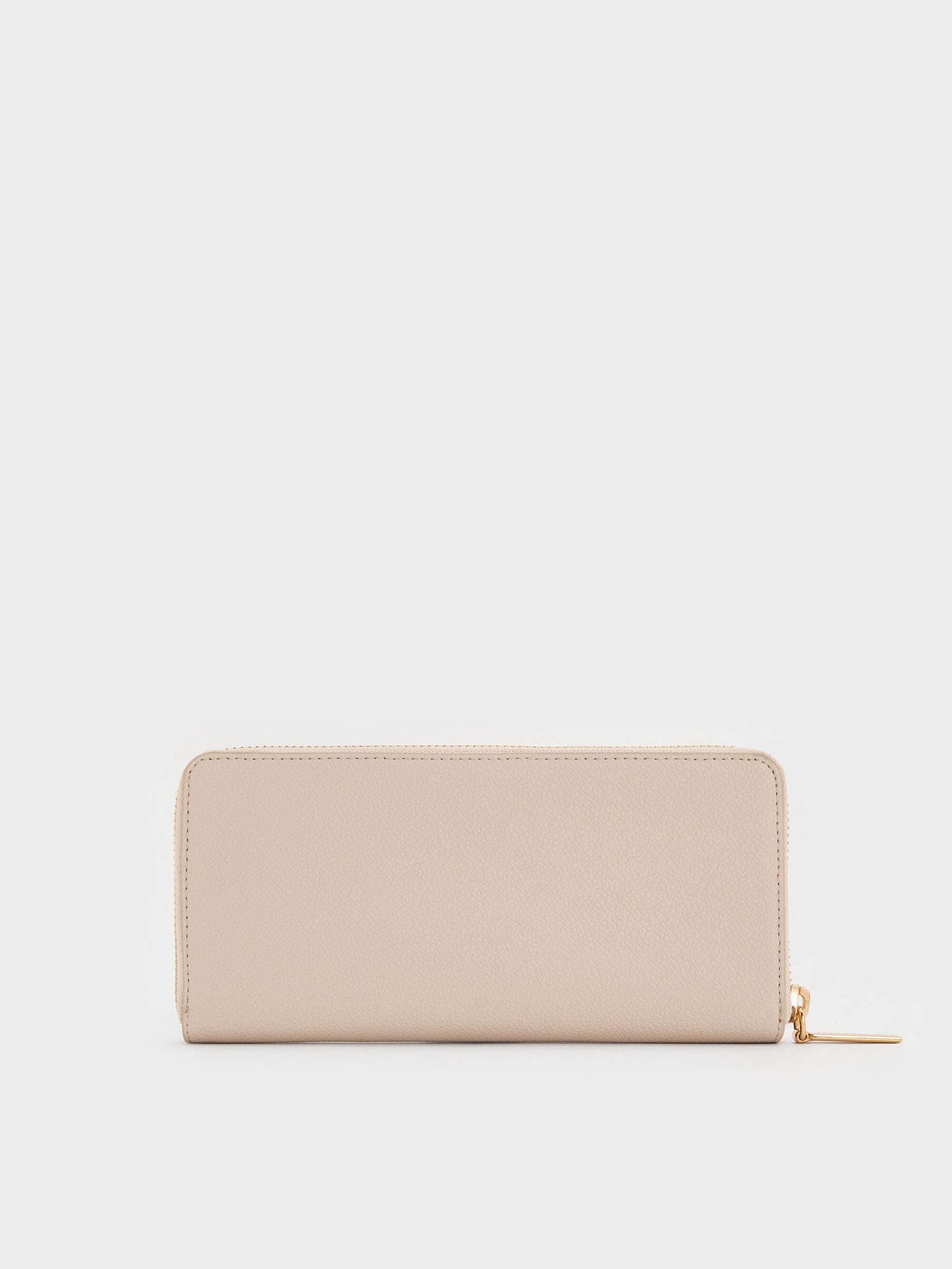 Dulcie Zip-Around Long Wallet - Oat | CHARLES & KEITH