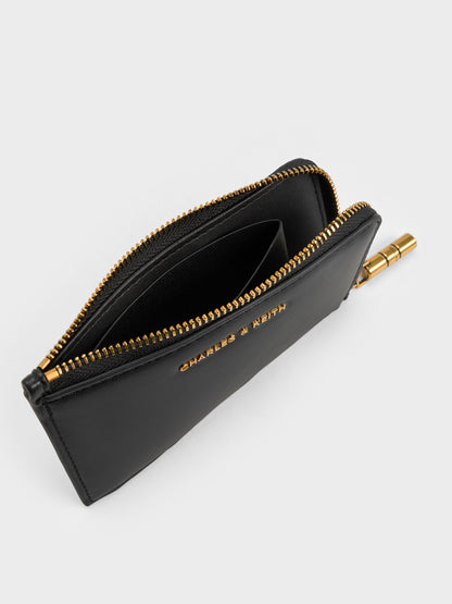 Cesia Zip-Around Card Holder - Black | CHARLES & KEITH