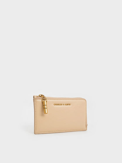 Cesia Zip-Around Card Holder - Sand Beige | CHARLES & KEITH