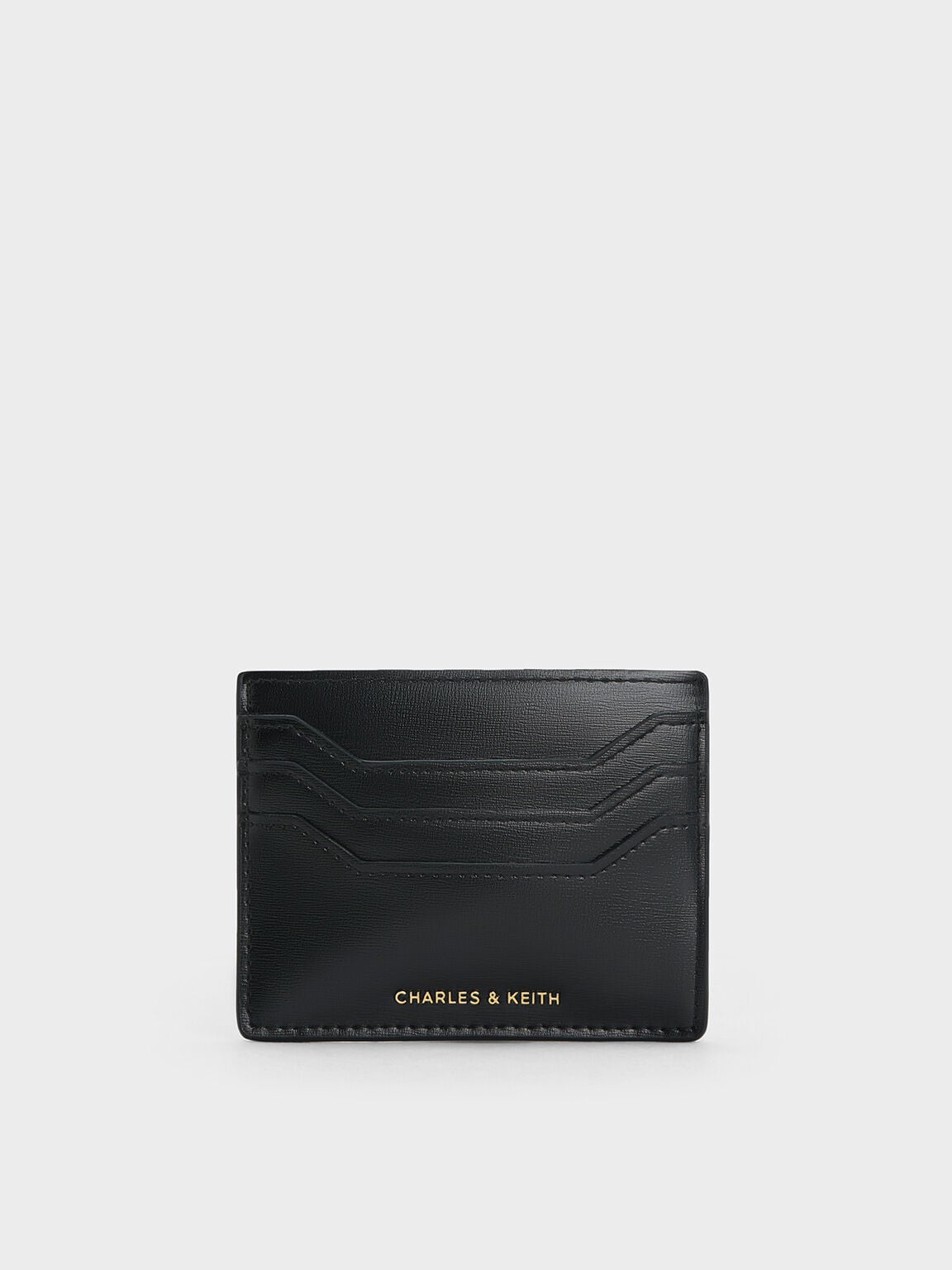 Carli Multi-Slot Card Holder - Black | CHARLES & KEITH