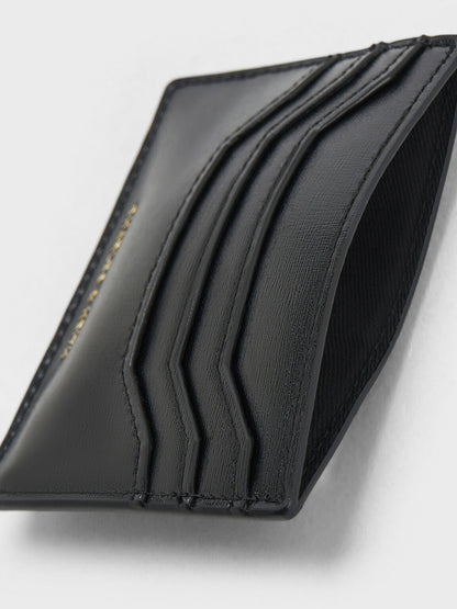 Carli Multi-Slot Card Holder - Black | CHARLES & KEITH