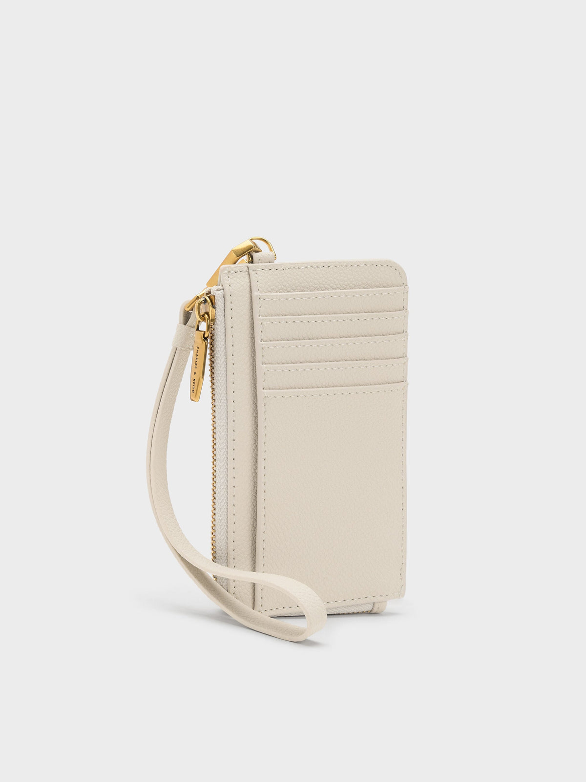 Dixie Wristlet Card Holder - Cream | CHARLES & KEITH