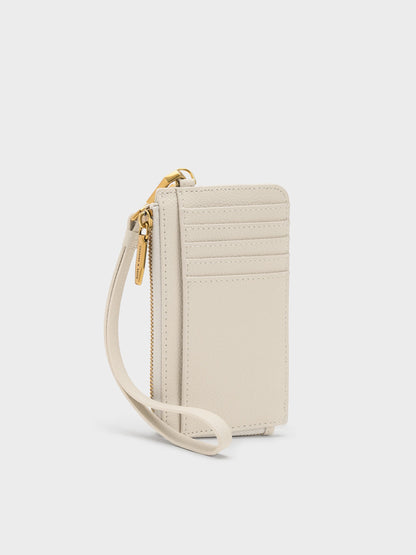 Dixie Wristlet Card Holder - Cream | CHARLES & KEITH
