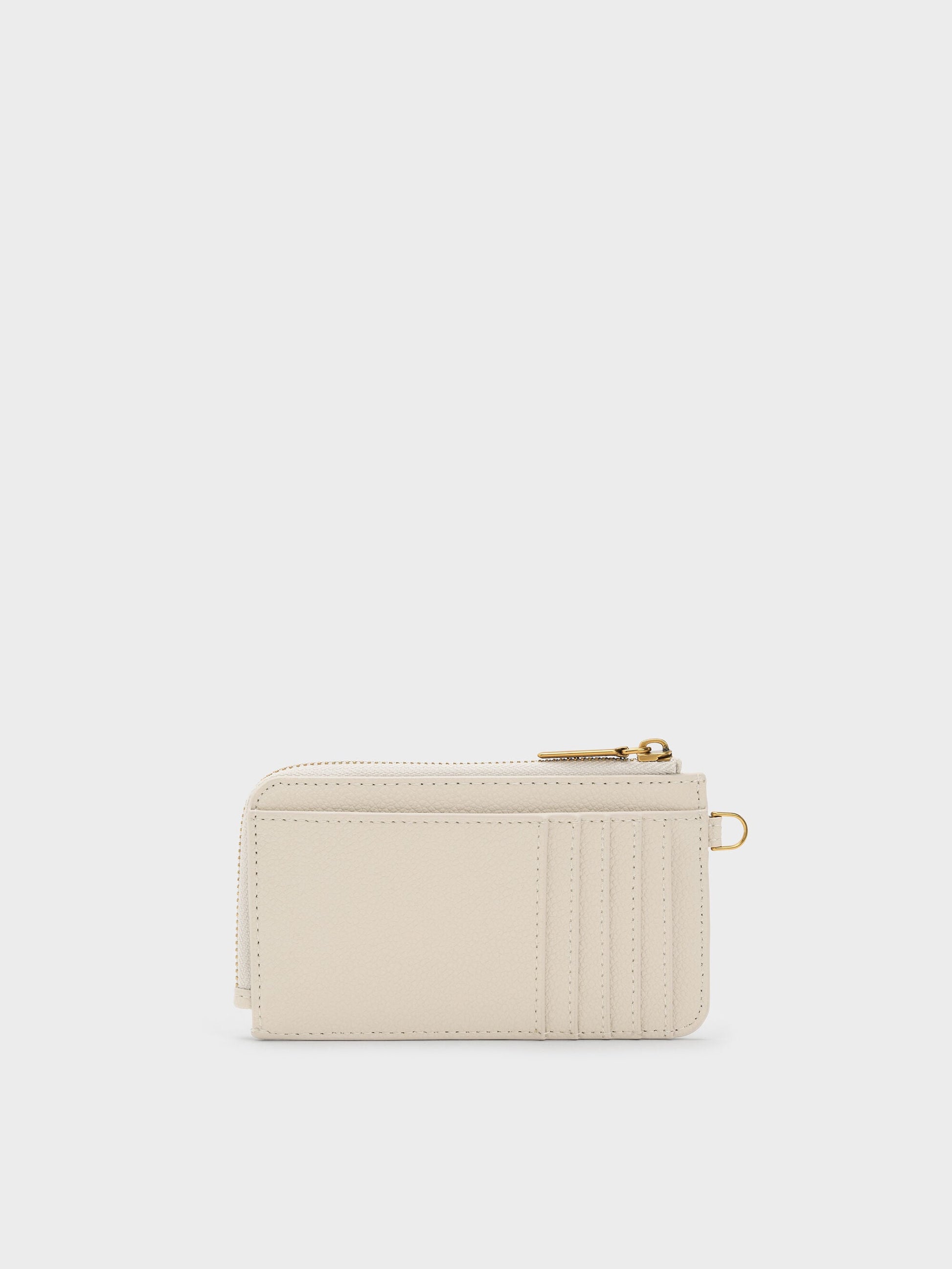 Dixie Wristlet Card Holder - Cream | CHARLES & KEITH