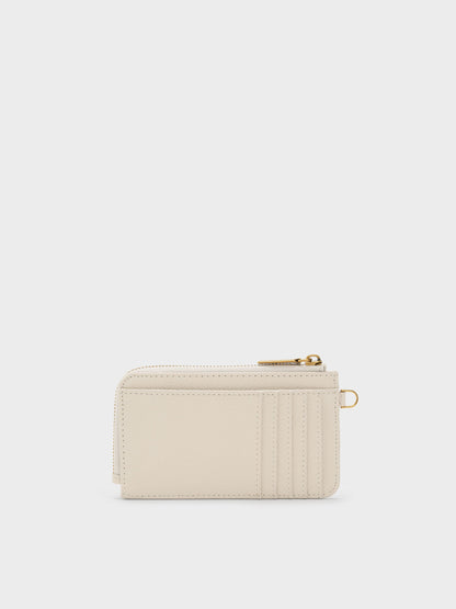 Dixie Wristlet Card Holder - Cream | CHARLES & KEITH