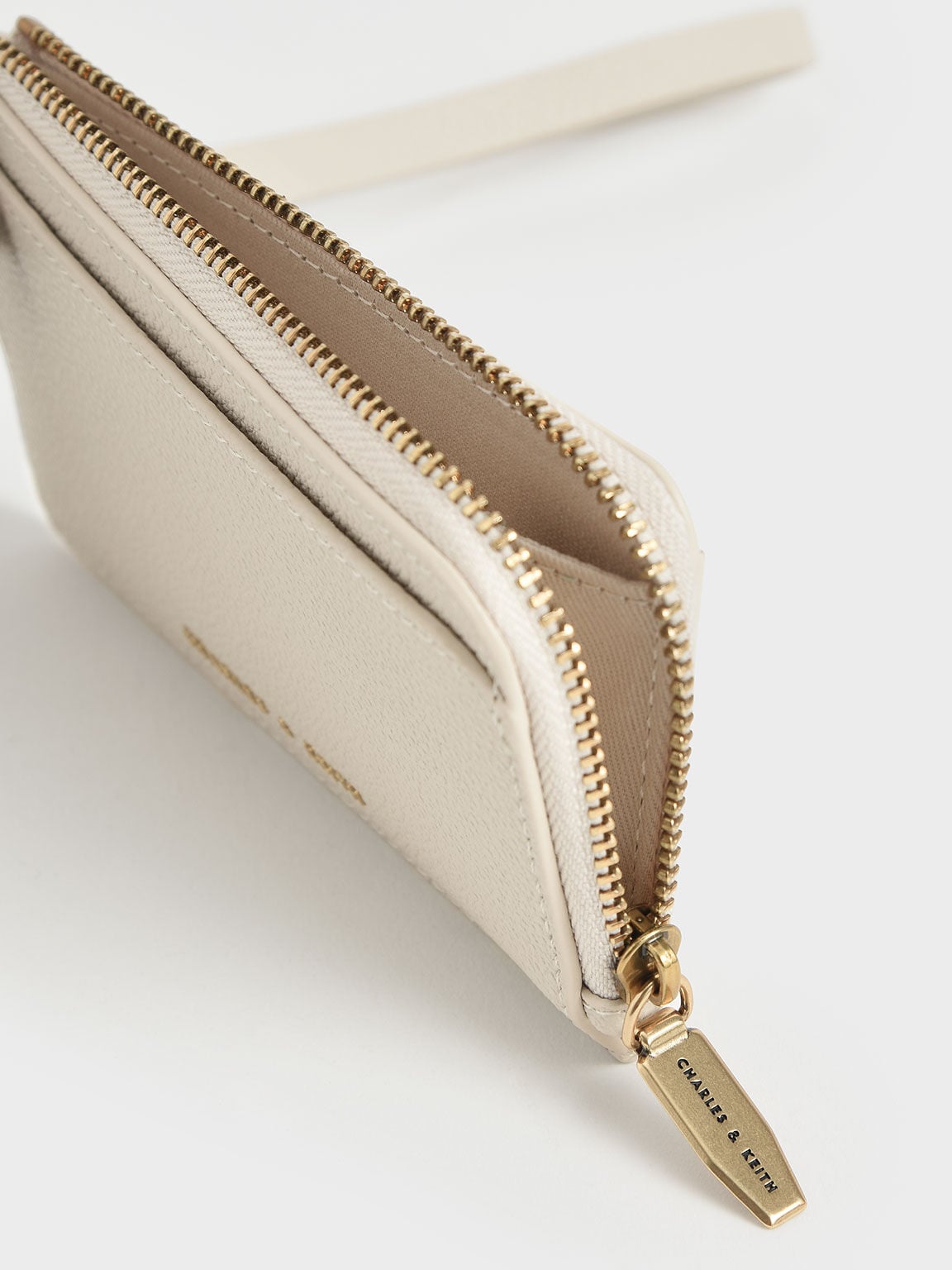 Dixie Wristlet Card Holder - Cream | CHARLES & KEITH