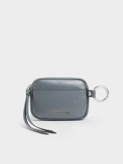 Tatiana Zip-Around Card Holder - Smoky Blue | CHARLES & KEITH