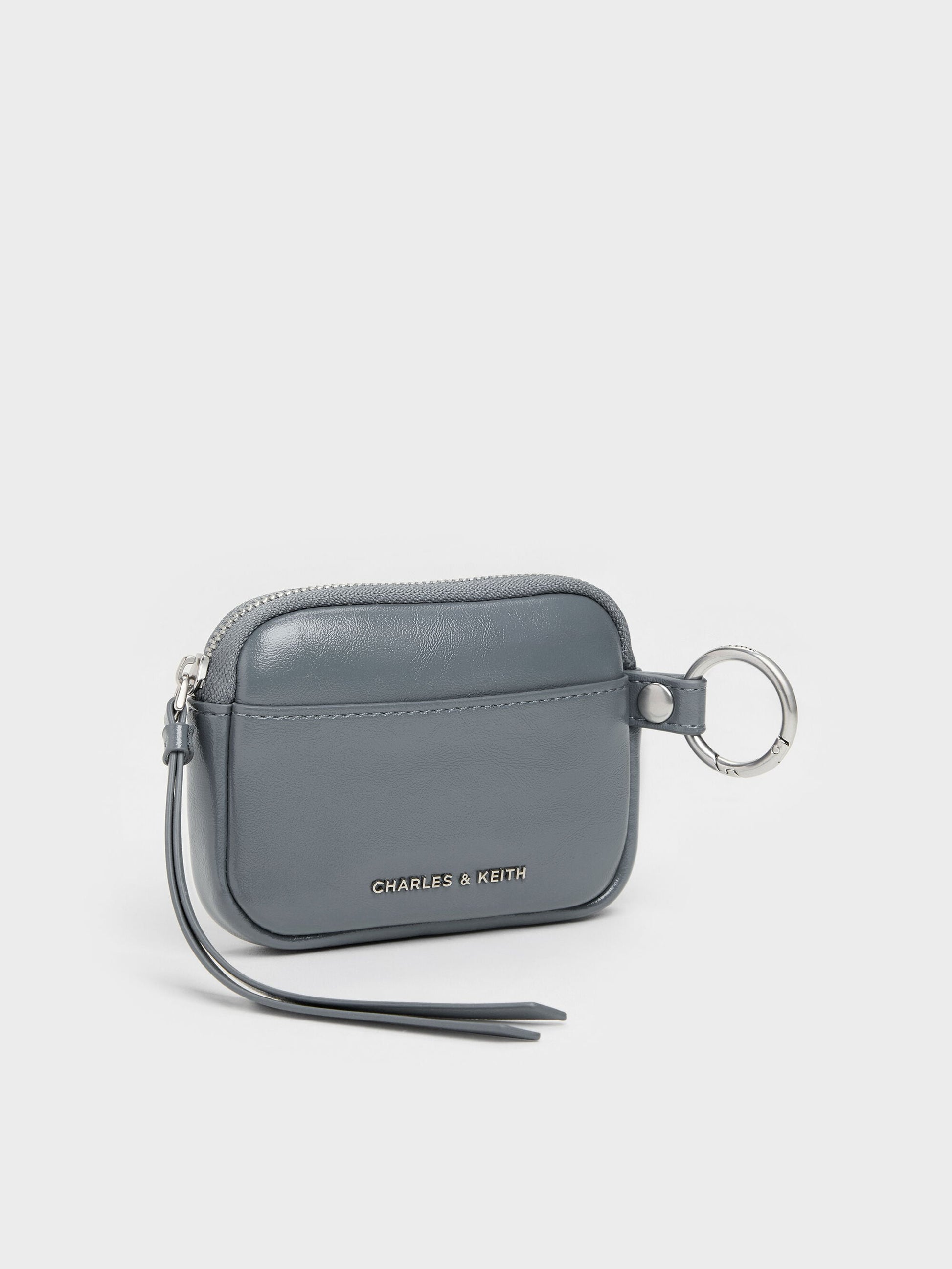 Tatiana Zip-Around Card Holder - Smoky Blue | CHARLES & KEITH