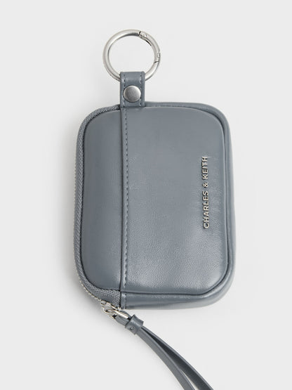 Tatiana Zip-Around Card Holder - Smoky Blue | CHARLES & KEITH