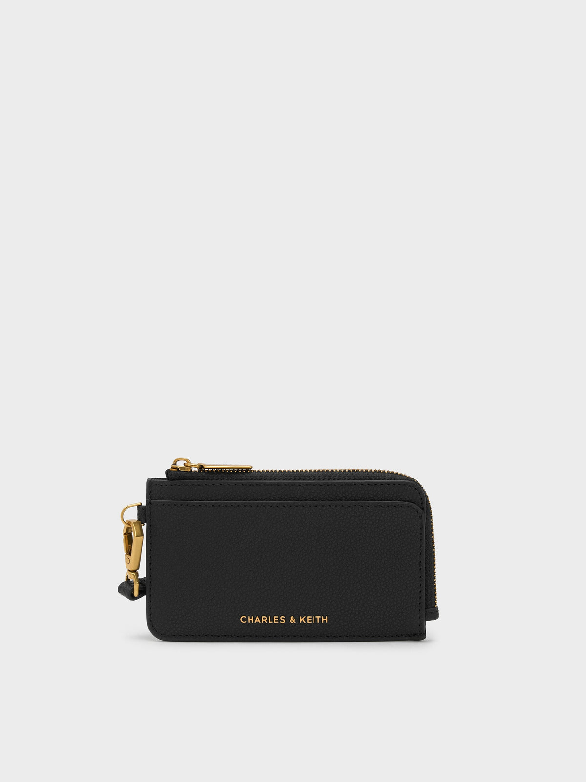 Dixie Wristlet Card Holder - Black | CHARLES & KEITH
