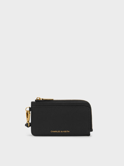 Dixie Wristlet Card Holder - Black | CHARLES & KEITH