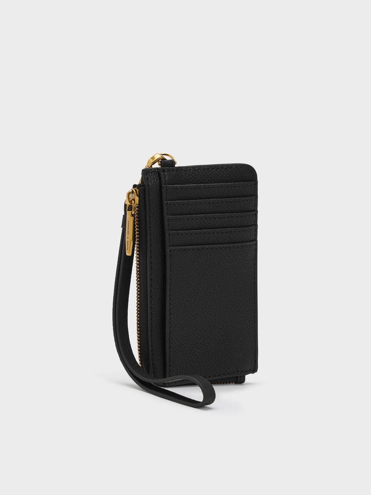 Dixie Wristlet Card Holder - Black | CHARLES & KEITH