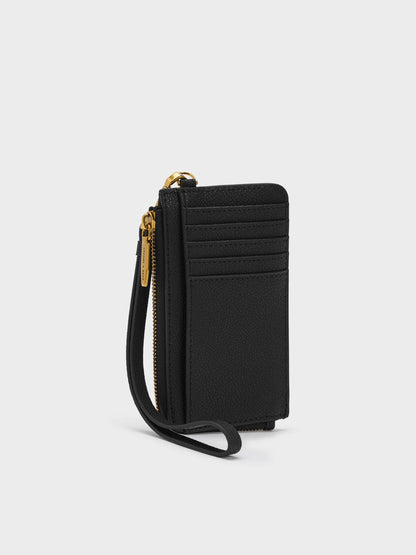 Dixie Wristlet Card Holder - Black | CHARLES & KEITH