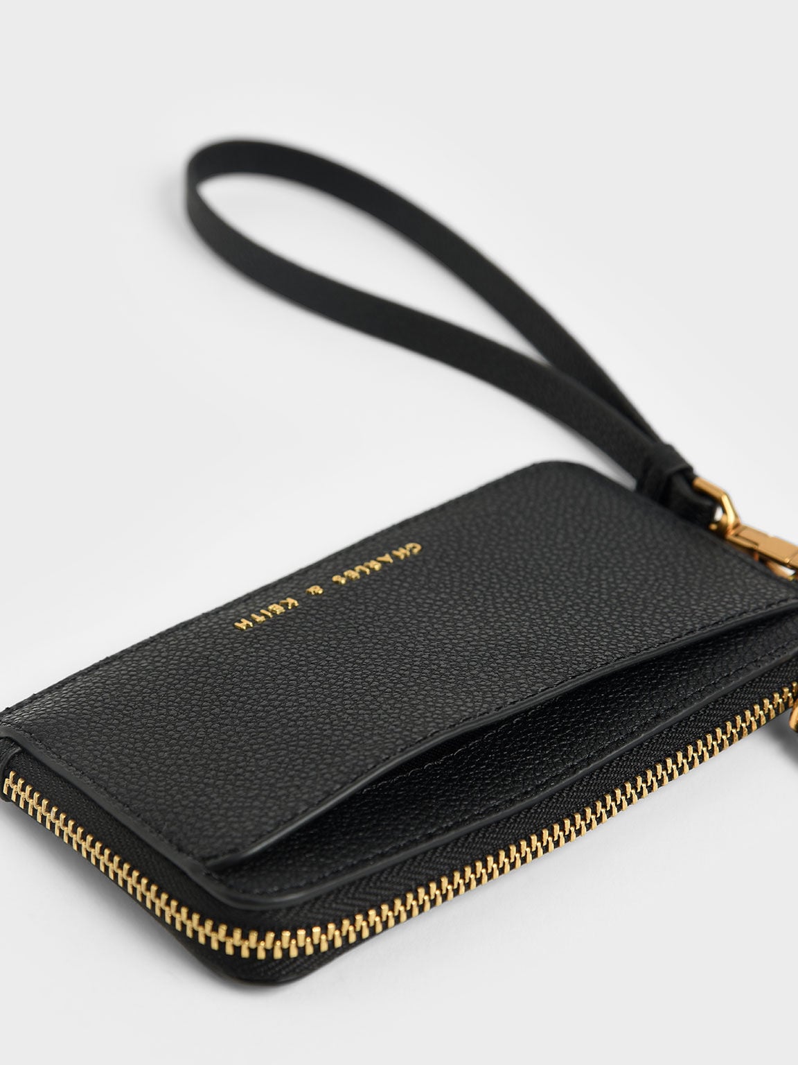 Dixie Wristlet Card Holder - Black | CHARLES & KEITH