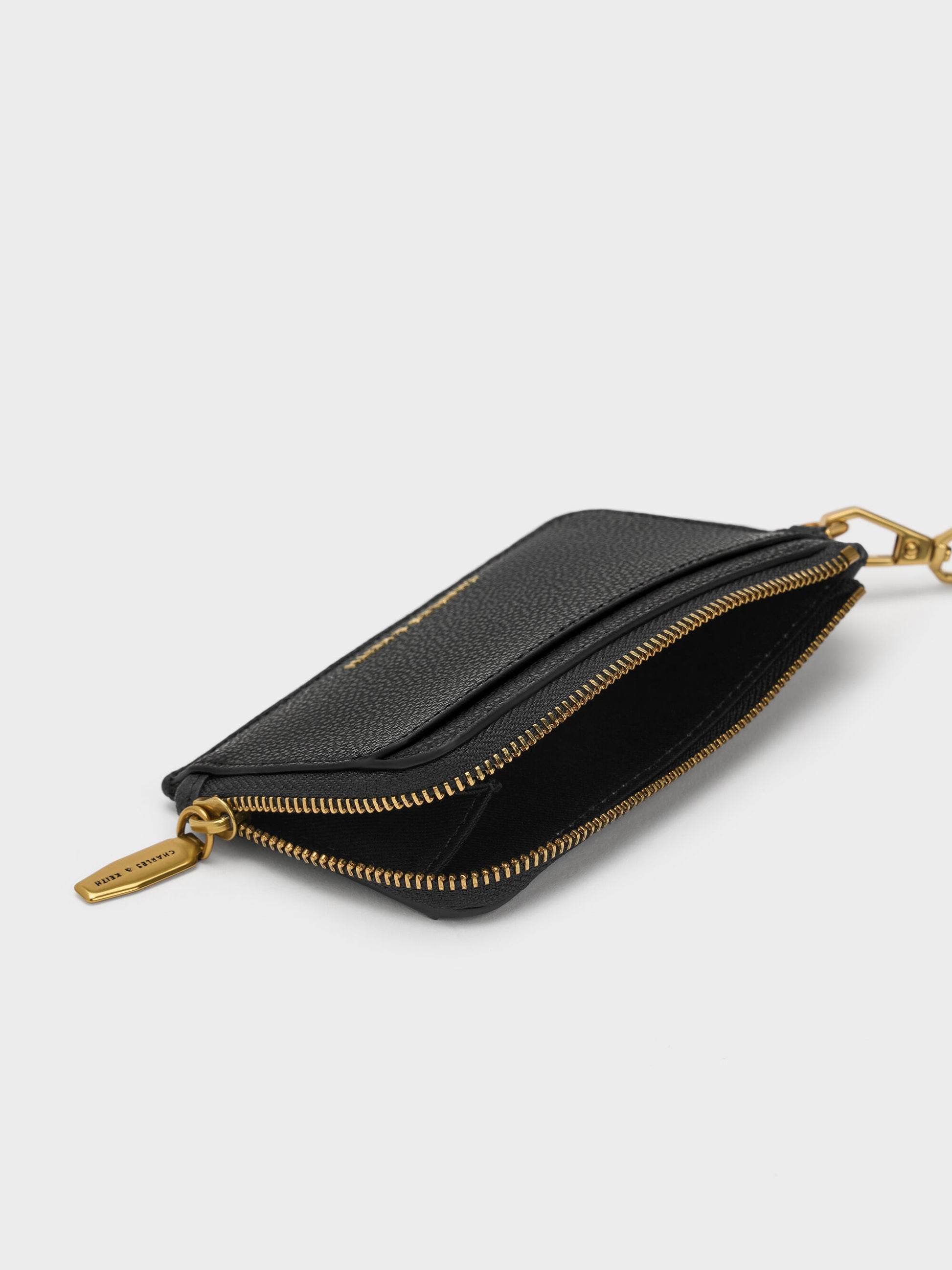 Dixie Wristlet Card Holder - Black | CHARLES & KEITH