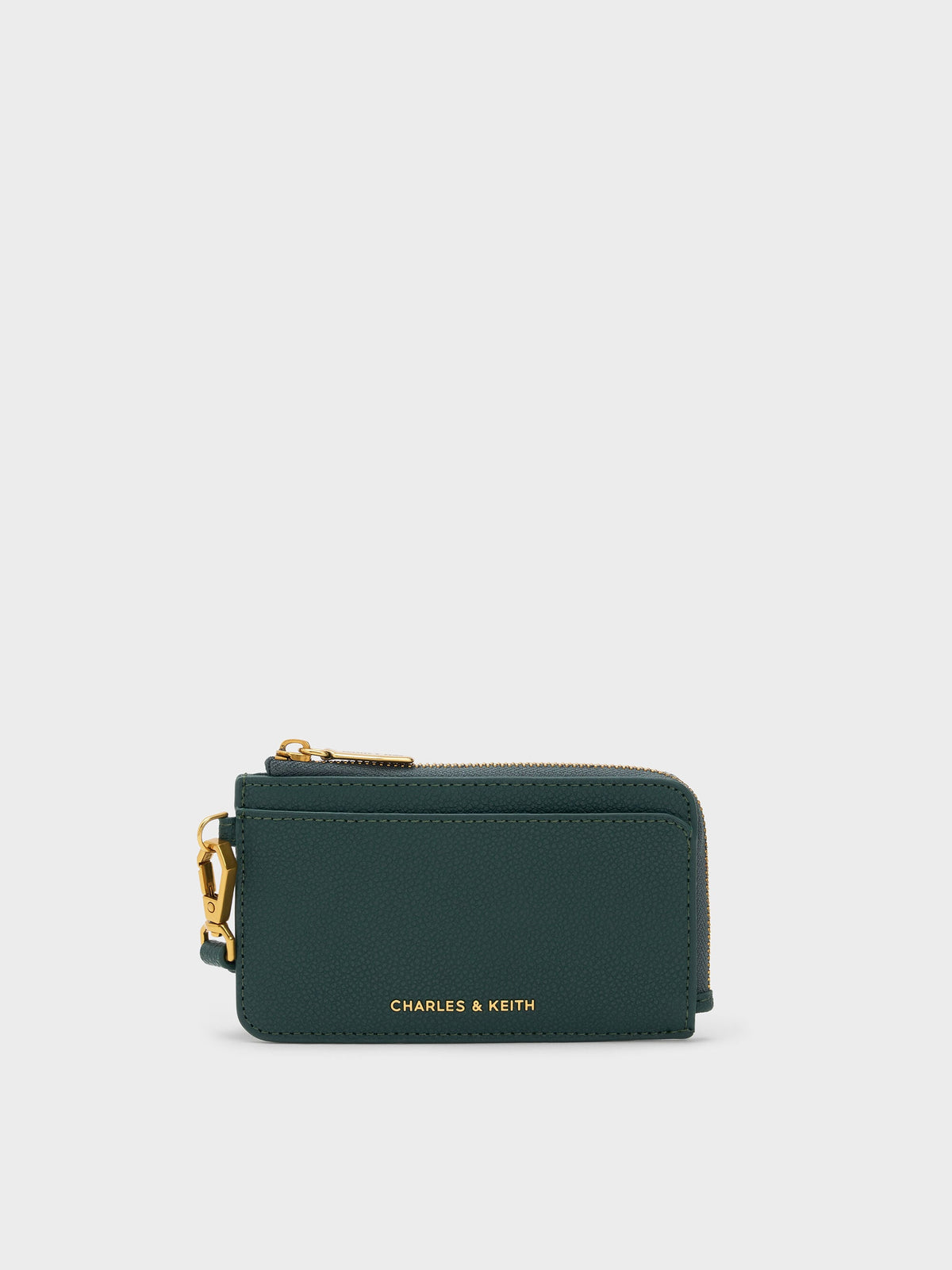Multi-Slot Wristlet Card Holder - Dark Green | CHARLES & KEITH