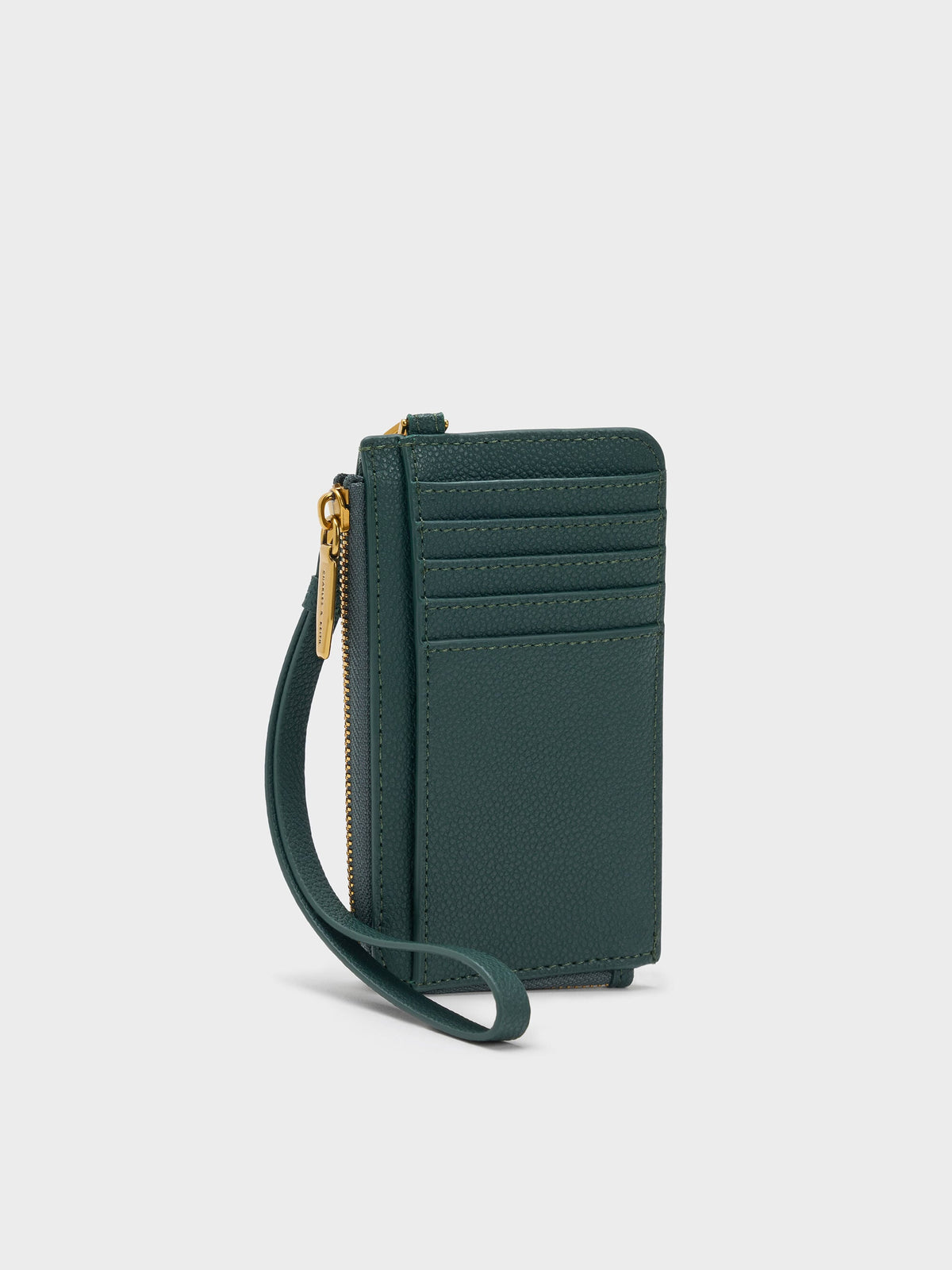 Multi-Slot Wristlet Card Holder - Dark Green | CHARLES & KEITH