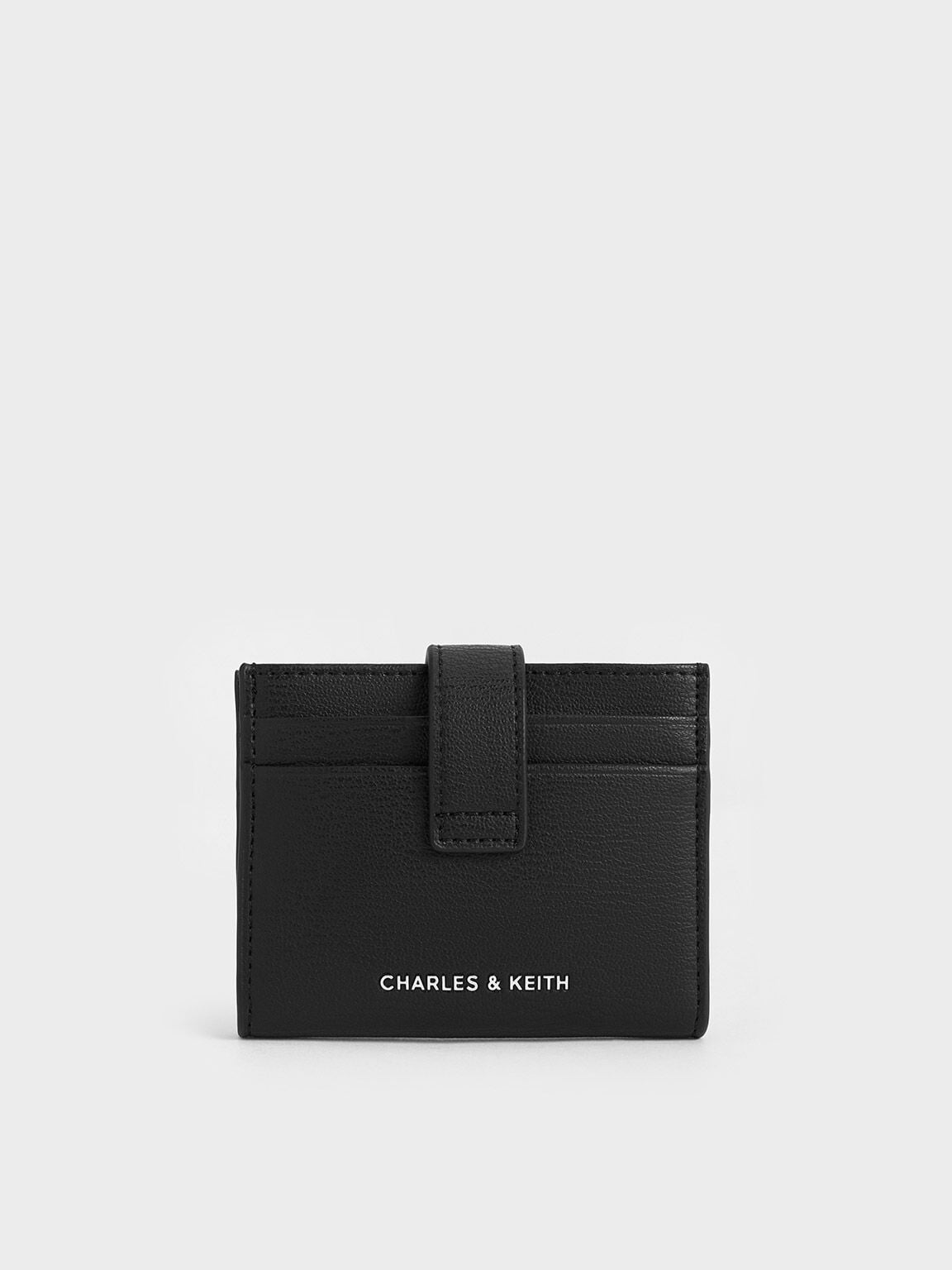 Bliss Snap Button Card Holder - Noir | CHARLES & KEITH
