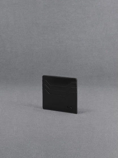Carli Leather Multi-Slot Card Holder - Black | CHARLES & KEITH
