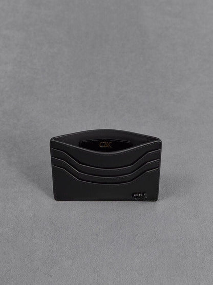 Carli Leather Multi-Slot Card Holder - Black | CHARLES & KEITH