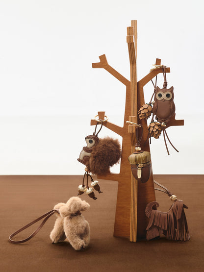 Faux Shearling Poodle Charm - Multi | CHARLES & KEITH