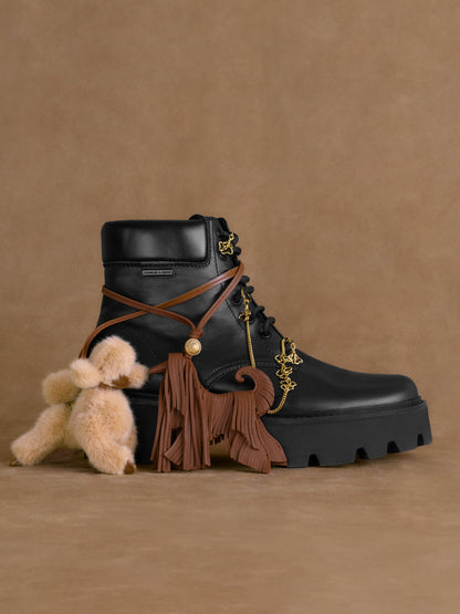 Faux Shearling Poodle Charm - Multi | CHARLES & KEITH