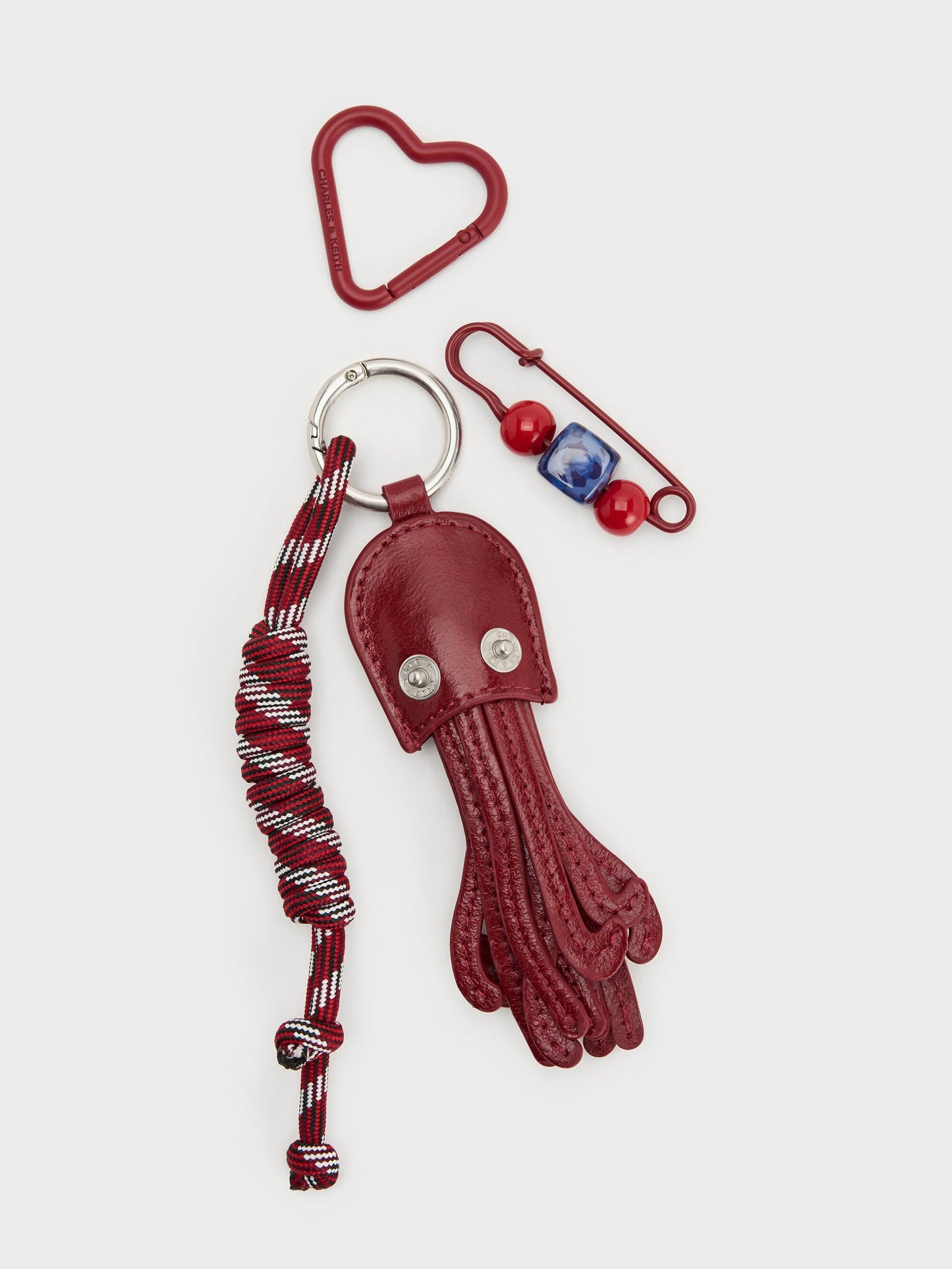 Delfina Octopus Charm - Tomato Red | CHARLES & KEITH