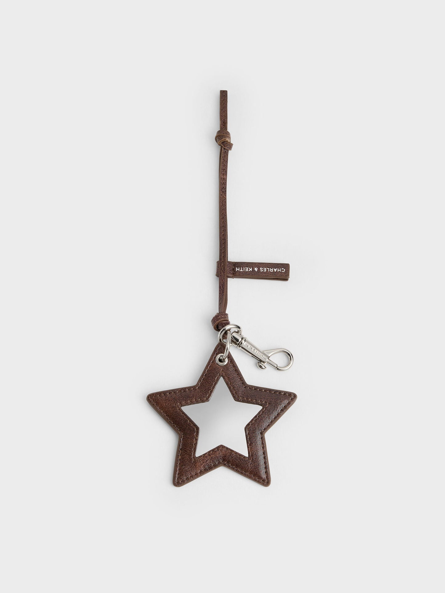 Noane Star Mirror Charm - Distressed Coffee | CHARLES & KEITH