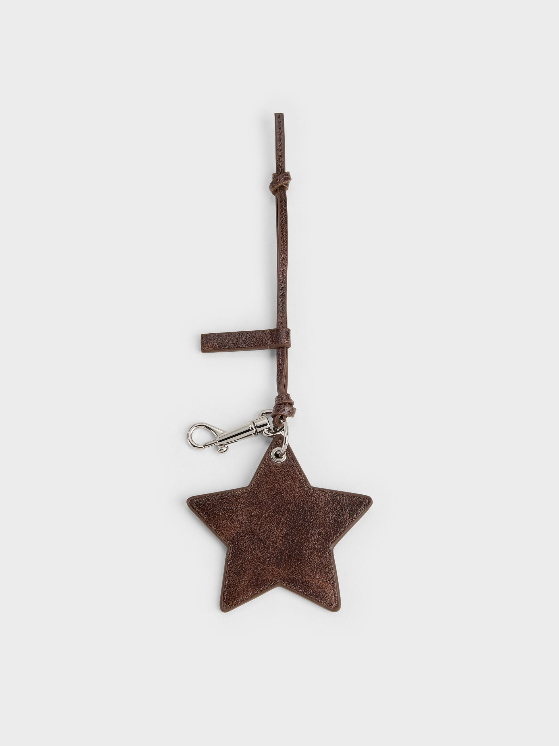 Noane Star Mirror Charm - Distressed Coffee | CHARLES & KEITH