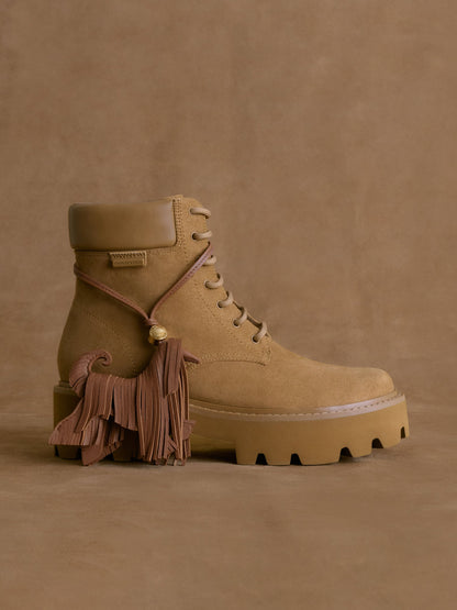 Leather Fringed Dog Charm - Chocolate | CHARLES & KEITH
