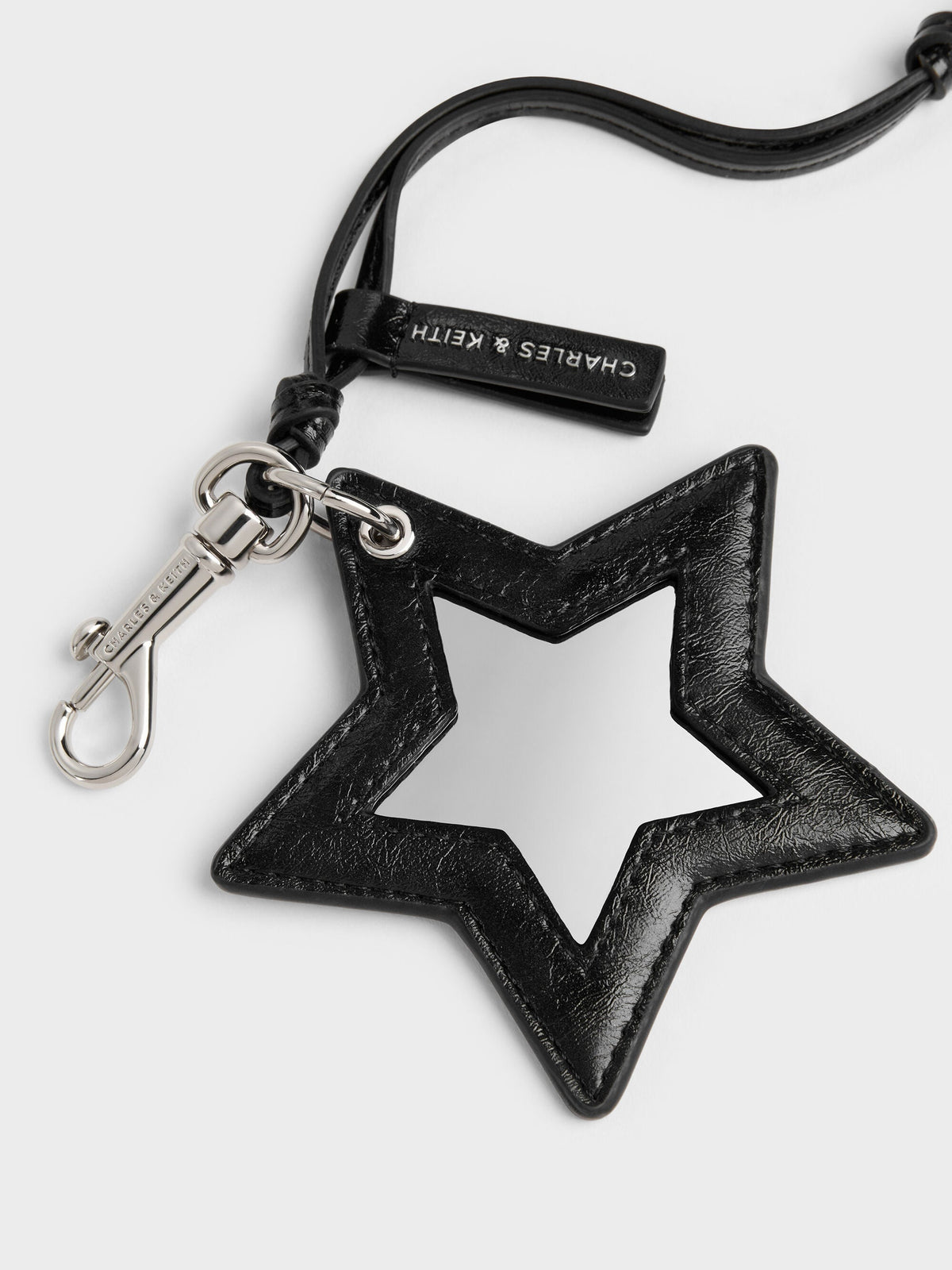 Noane Star Mirror Charm - Noir | CHARLES & KEITH